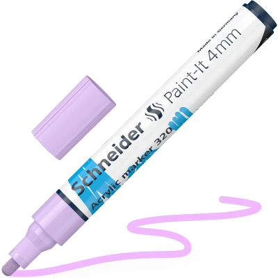Afbeelding van Schneider acrylmarker Paint it 320 4mm pastel lila S 120228