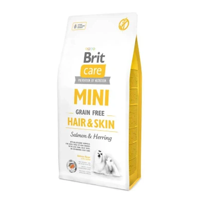 Afbeelding van Brit Care Grainfree Mini Hair &amp; Skin Salmon Herring 7 kg Hond