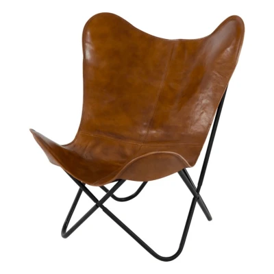 Afbeelding van Buffalo vlinderstoel cognac