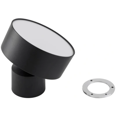 Afbeelding van Lindby LED plafondlamp 1licht Aluminium H: 12.5 cm zwart Inclusief lichtbron