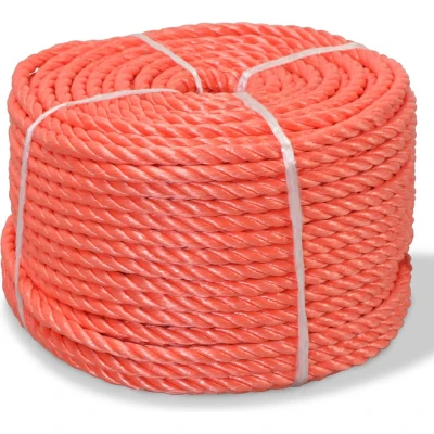 Afbeelding van Touw gedraaid 12 mm 100 m polypropyleen oranje