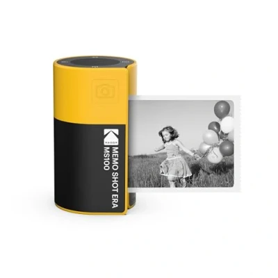 Afbeelding van KODAK Memo Shot ERA MS100 Impression Photo Autocollante 2.7x1.8, Compatible iOS/Android via Bluetooth, Remplacement Facile Cartouches One Touch, Imprime en 25 Sec, Appli Jaune