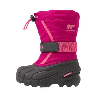 Afbeelding van Sorel Youth Flurry Snowboots voor kinderen, Maat: 30, Deep blush/tropic pink Kunststof/ textiel