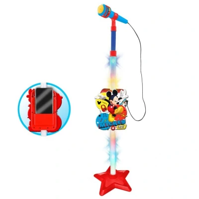 Afbeelding van Mickey Mouse Microfoon met Houder en Versterker 8411865055708