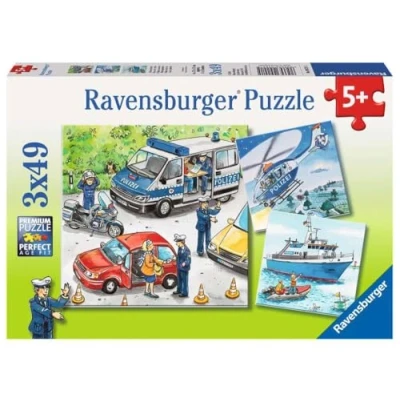 Image de Puzzle Ravensburger Police, 3x49 pièces