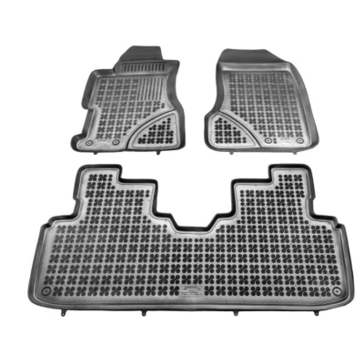 Afbeelding van REZAW PLAST 200906 Vloermatset Rubber voor en achter Zwart