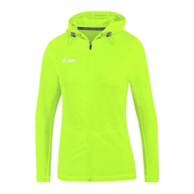 Afbeelding van JAKO Jas met kap Run 2.0 Fluogroen
