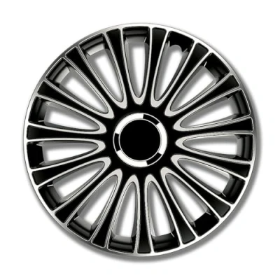 Afbeelding van Petex Lemans Pro RB54351 wieldop, 4 stuks, dubbel gelakt, ABS, kunststof, in doos, zwart