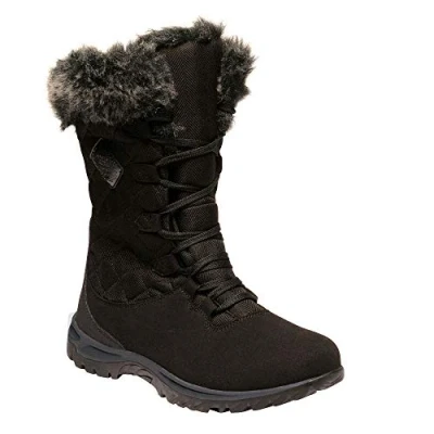 Afbeelding van De Regatta Lady Newly Thermo Wandelschoenen Dames Geïsoleerd Gewatteerd Zwart