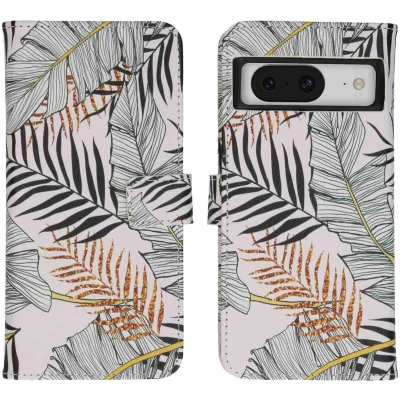 Afbeelding van Google Pixel 8 Pro Hoesje Met Pasjeshouder iMoshion Design Softcase Bookcase Meerkleurig / Glamour Botanic