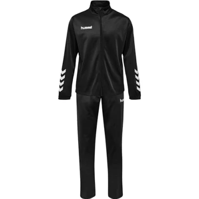 Afbeelding van Hummel Promo Poly Suit kinderen Trainingspakken zwart Unisex