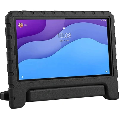 Afbeelding van Kinder Tablethoes met Handvat Zwart Geschikt voor Lenovo Tab M10 HD Gen 2 Kindvriendelijk Beschermhoes Kinderen Shockproof Standaard Tegen Vallen