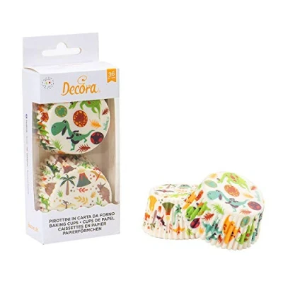 Afbeelding van Decora 0339830 set van 36 dinosaurusdozen, 50 x 32 mm