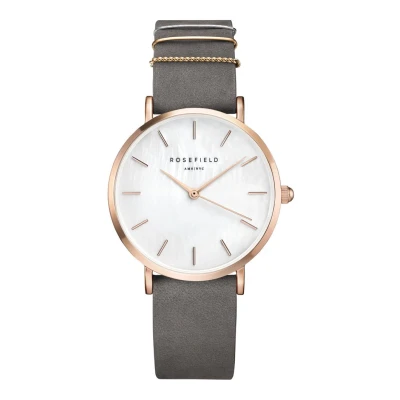 Afbeelding van Rosefield dames The West Village horloge WEGR W75 in de kleur Grijs