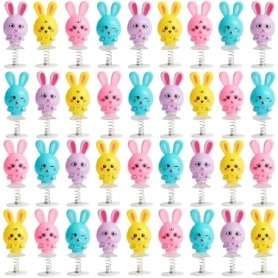 Afbeelding van THE TWIDDLERS 36 jouets pop up lapin printemps pour enfants, 6cm anniversaire Pâques cadeaux de fête, Coffret sauteurs et remplissage sacs à surprises