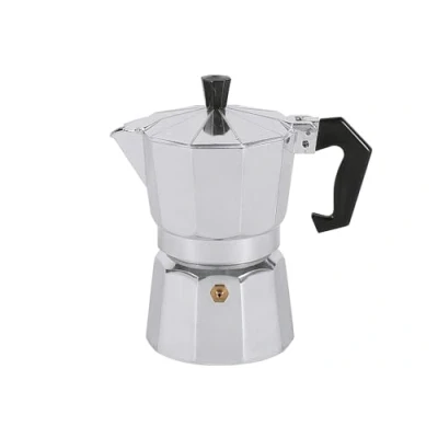 Afbeelding van Krüger 486778 Espressomachine, 3 kopjes, aluminium, zilver, 30 cm, eenheden