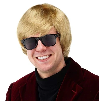 Afbeelding van Folat pruik Heino Blond Carnaval accessoires Pruiken