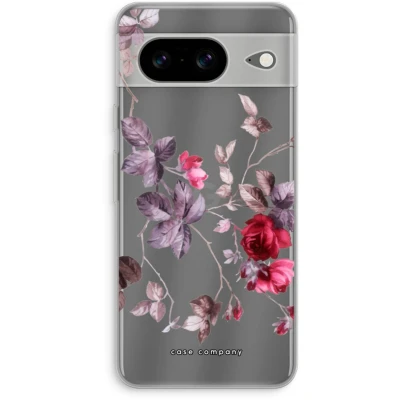 Afbeelding van Case Company® hoesje geschikt voor Google Pixel 8 Mooie bloemen Soft Cover Telefoonhoesje Bescherming aan alle Kanten en Schermrand