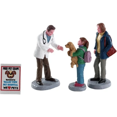 Afbeelding van Charley the vet set of 4 LEMAX