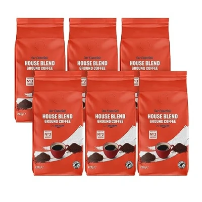 Image de by Amazon Café moulu mélange classique, torréfaction moyennement poussée, 1.36kg, 227g, lot de 6 Certifié Rainforest Alliance