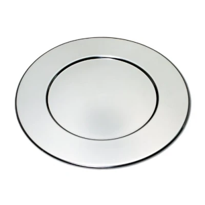 Image de CHG 02002F 48 ASSIETTE D&#039;ACCUEIL RONDE EN ACIER INOXYDABLE Ø 32 CM 0,7 MM