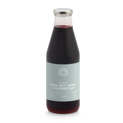 Afbeelding van Mattisson Biologische Rode Biet Appel Gember sap 750 ml
