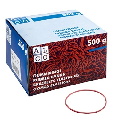 Afbeelding van Alco, Rubberen band, rubber ring 40mm rood 500 g/verpakking. (1 Pcs.)