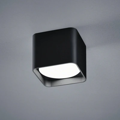 Afbeelding van Helestra Dora LED plafondlamp hoekig mat zwart