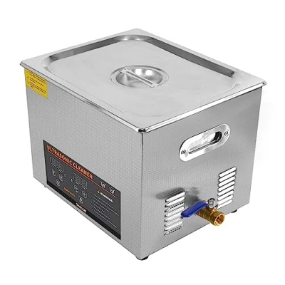Afbeelding van Digitale Ultrasone Reiniger 15L Professioneel Commercieel Roestvrijstalen Ultrasoon Bad Reinigingstank Machine 1 30 Min 0 80C Verwarming 450W 240V 40 kHz Sieraden Metaalonderdelen GRATIS Gaasmandje