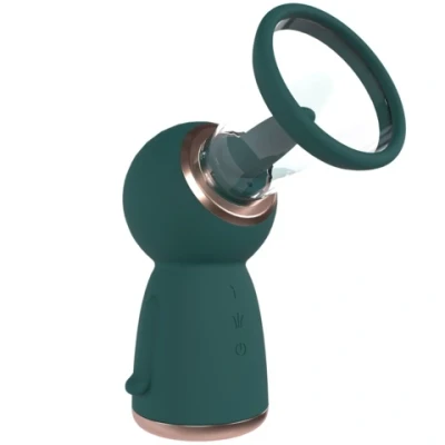 Afbeelding van Exquisite Rechargeable Vulva and Breast Pump Forest Green