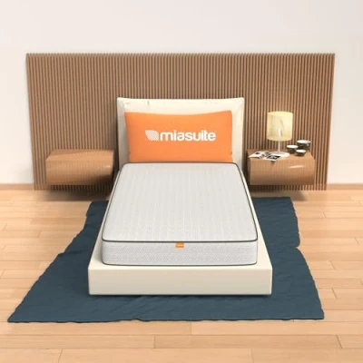 Afbeelding van miasuite i sogni italiani matras polyurethaan 70x190 H 18 cm, Waterfoam en vormvast Medisch hulpmiddel Primavera, Bianco