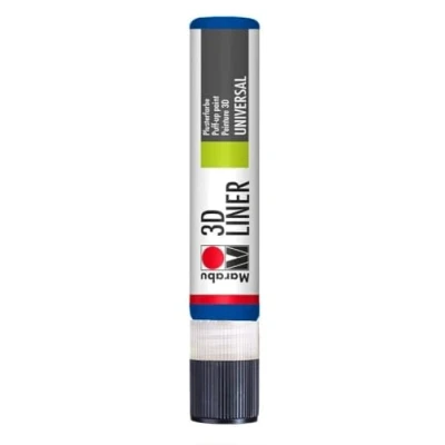Afbeelding van Marabu Sjabloon motief 652, 25 ml, 3D Premium, blauw, maat M