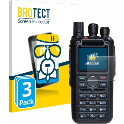 Afbeelding van BROTECT Screenprotector voor AnyTone AT D878UV Plus Folie Beschermfolie Beschermglas transparant (3 Stuks)