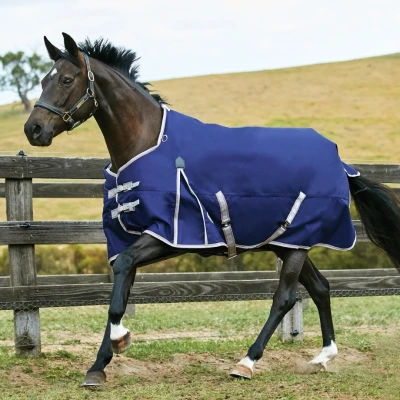 Image de Weatherbeeta Medium Plus Turnout Comfitec Neck 220g Navy 145/195