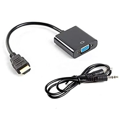 Afbeelding van HDMI to VGA Adapter Lanberg AD 0017 BK Black