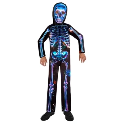 Afbeelding van Amscan 9908580 skeletkostuum voor kinderen van 4 tot 6 jaar