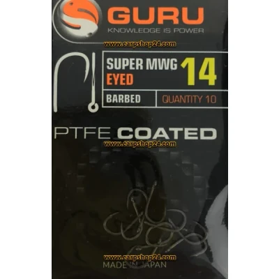 Afbeelding van Guru Super MWG Eyed Barbed (10 pcs) Maat : Haak 14