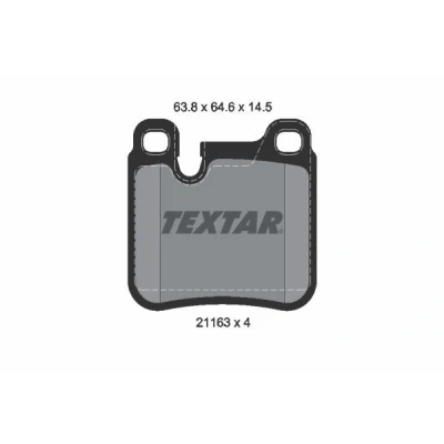 Afbeelding van TEXTAR 2116301 Remblokkenset Geschikt voor slijtage waarschuwingscontact PORSCHE: 911 Convertible, Coupe
