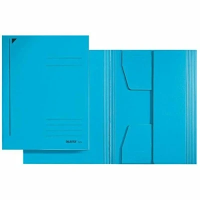 Afbeelding van Esselte Leitz Map met 3 kleppen, A5, karton, blauw