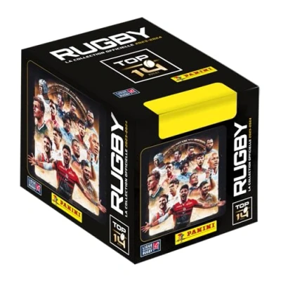 Afbeelding van Panini RUGBY TOP 14 2023 2024 doos met 50 hoezen 5 stickers + 1 kaart