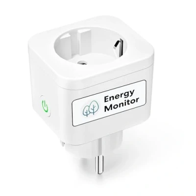 Afbeelding van Meross intelligent wifi stopcontact met verbruiksmonitor, Bluetooth, 16 A, Schuko, compatibel Alexa, Google Home, spraakbesturing en bediening van op afstand, app, 3840 W, 1 stuk