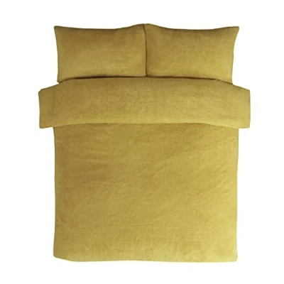 Afbeelding van Sleepdown Beddengoed van fleece, tweepersoonsbed, oker, fluweel