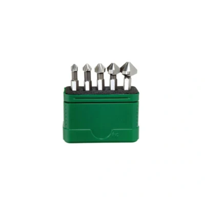Afbeelding van Wiha 28027 Kegelverzinkboorset 5 delig 6.3 mm, 8.3 10.4 12.4 16.5 mm HSS 1/4 (6.3 mm) 1 set(s)