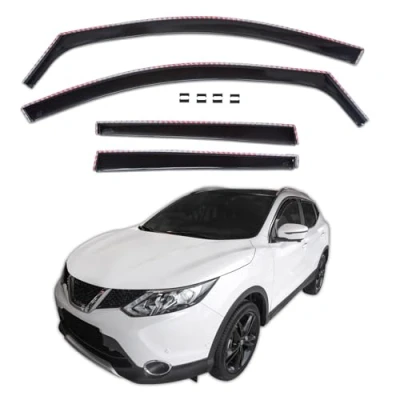 Afbeelding van J&amp;J AUTOMOTIVE GP winddeflector voor Nissan Qashqai J11 2014 2021, 4 stuks