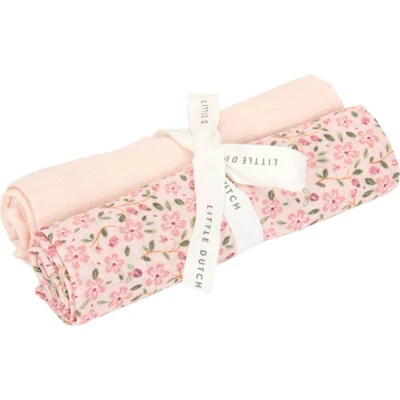 Afbeelding van Little Dutch Swaddle Doek Fairy Floral &amp; Blossom 70x70 2st