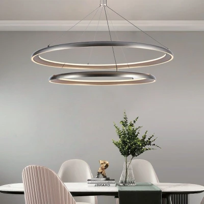 Afbeelding van V TAC VT 7982 Designer plafondlampen hanglampen IP20 Champagne Grijs 65 Watt 7000 Lumen 3000K