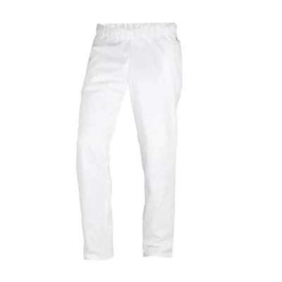 Afbeelding van BP 1645 485 21 XLL unisex broek met elastiek in de taille 215,00 g/m² van witte stofmix,