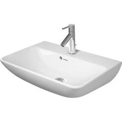 Afbeelding van Duravit Me by Starck Compact wastafel wit wondergliss (60 x 40 cm) 1