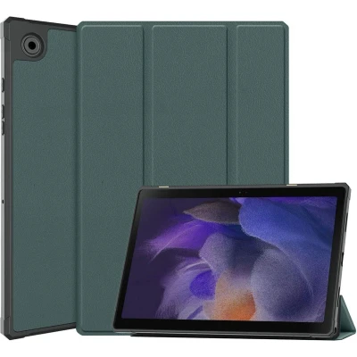 Afbeelding van iMoshion Tablet Hoes Geschikt voor Samsung Galaxy Tab A8 (2021/2022) Trifold Bookcase Donkergroen