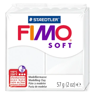 Image de dtm loisirs creatifs fimo soft 56g blanc 0